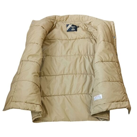 Vintage SEARS Puffer Vest Snap Closure Western Utility Pockets Tan Size 2XL Tall - Picture 2 of 13